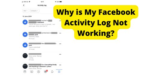 The first reason is that activity log only shows public information. . Facebook activity log not showing everything